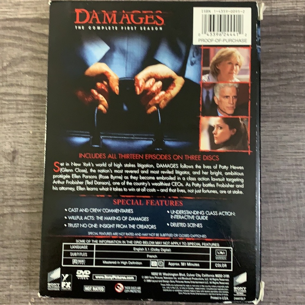 Damages the full 3 Seasons on 9 DVD’s - Picture 4 of 8